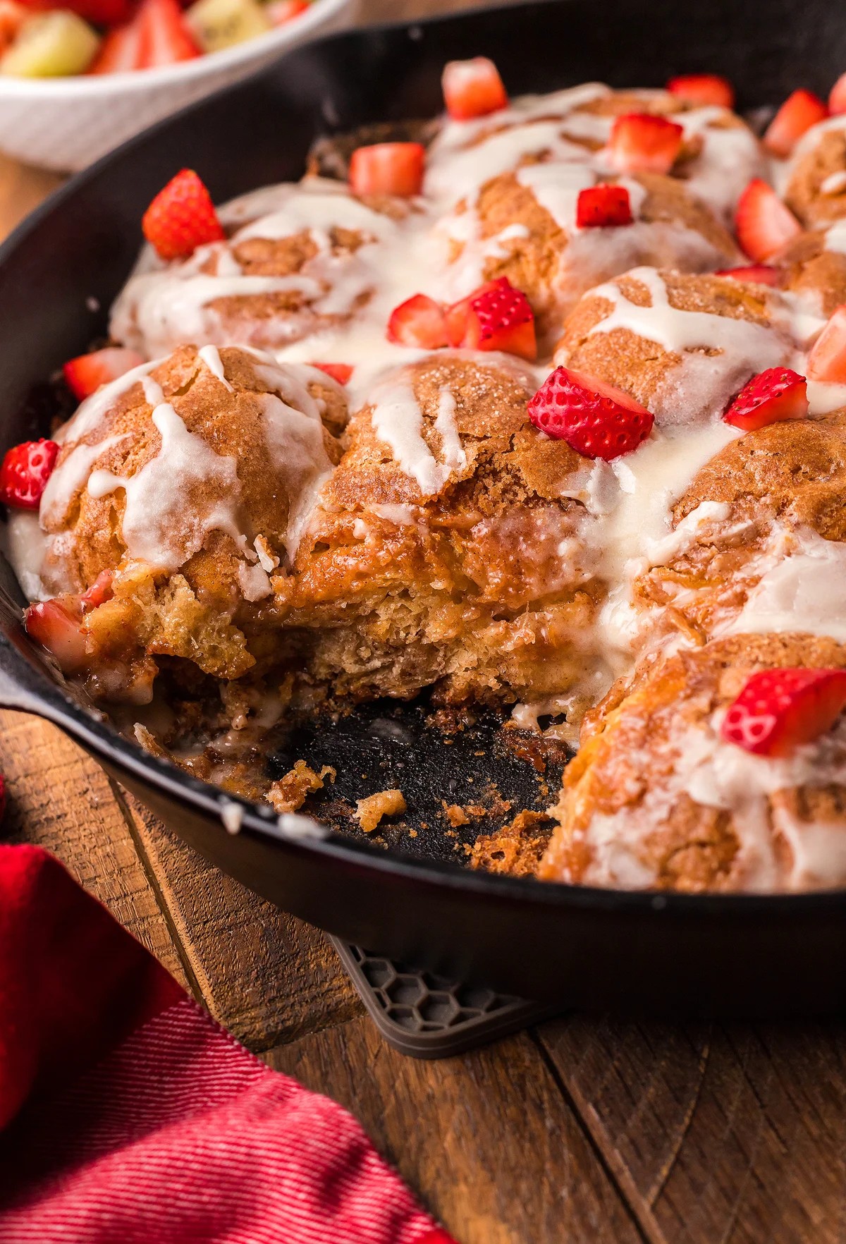 Baked French Toast Maple Cinnamon Skillet