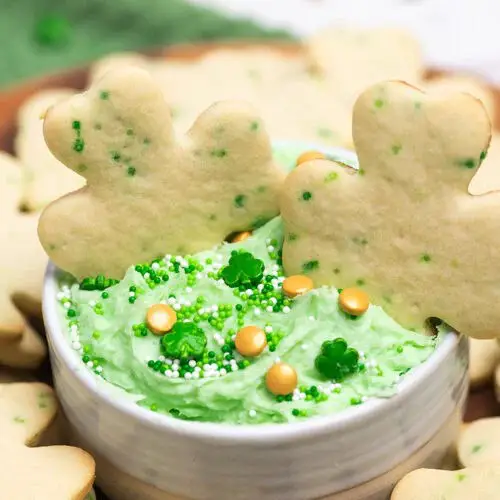 St. Patrick’s Cookies and Buttercream Dip Recipe
