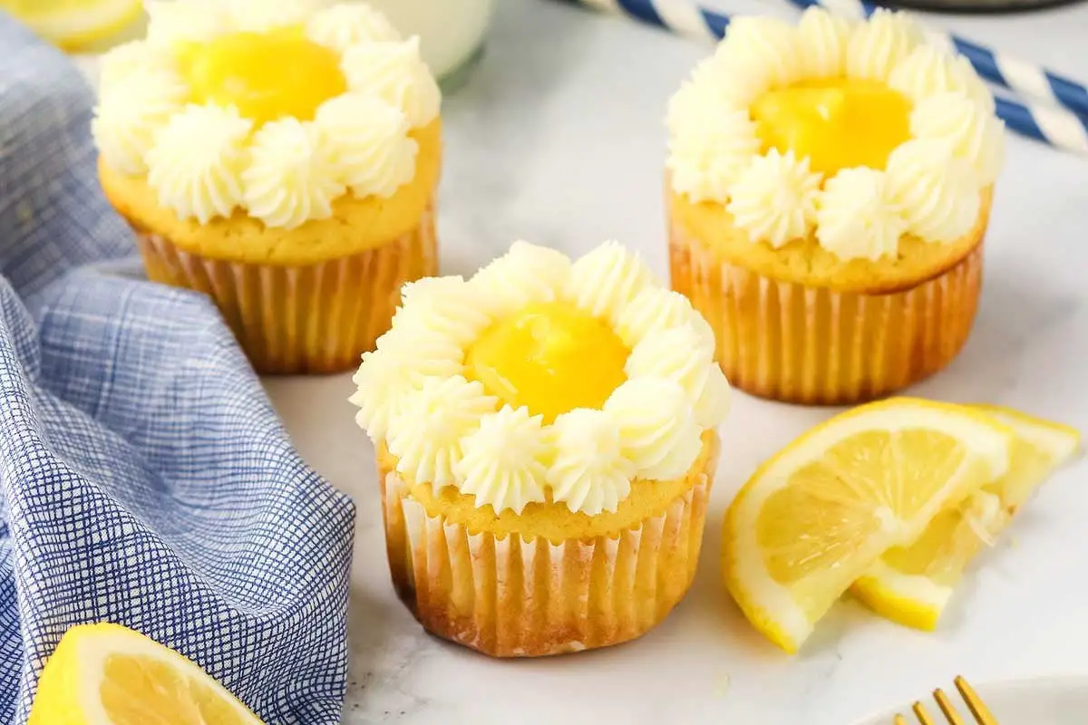 Lemon Stuffed Cupcakes