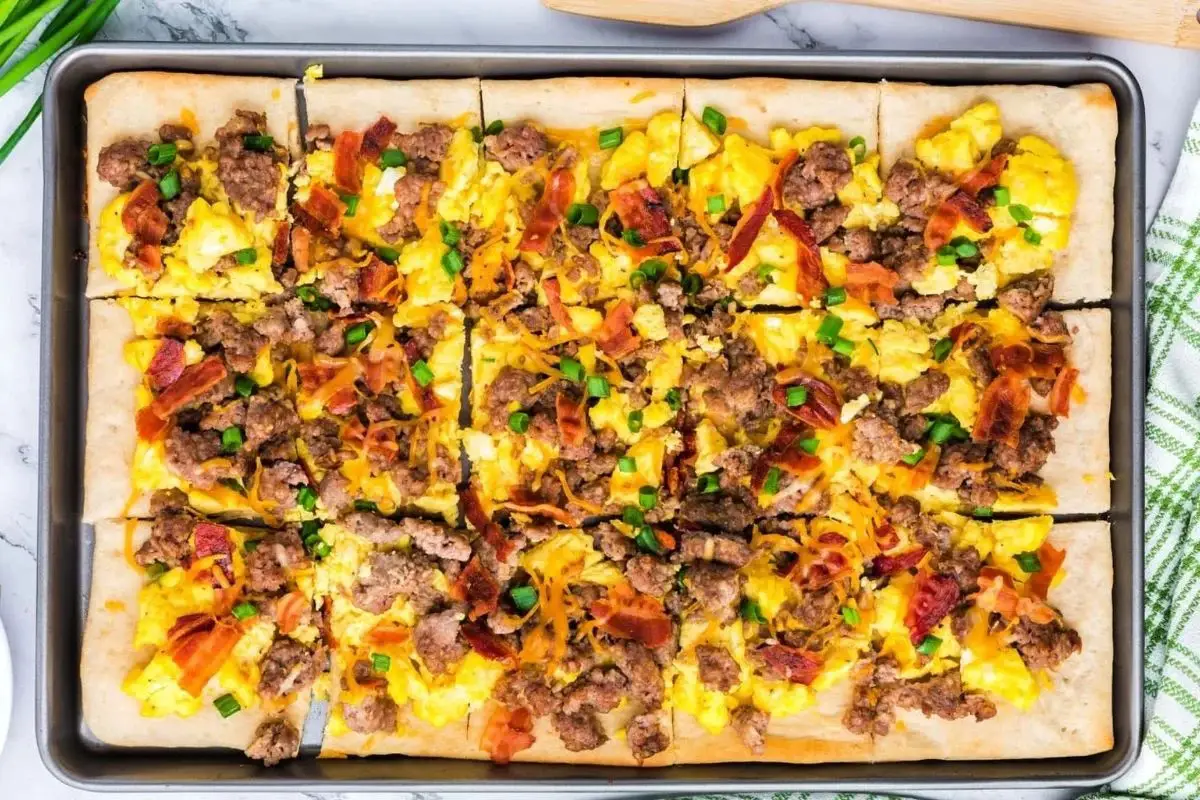 School Breakfast Pizza