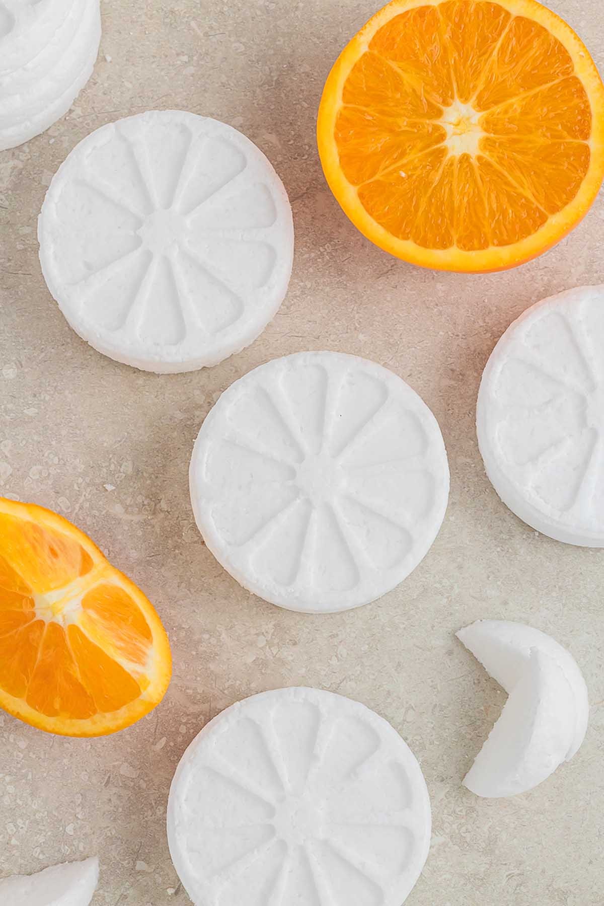 Homemade DIY Citrus Shower Steamers