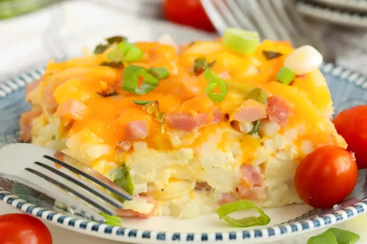 Cheesy Ham And Hash Brown Casserole