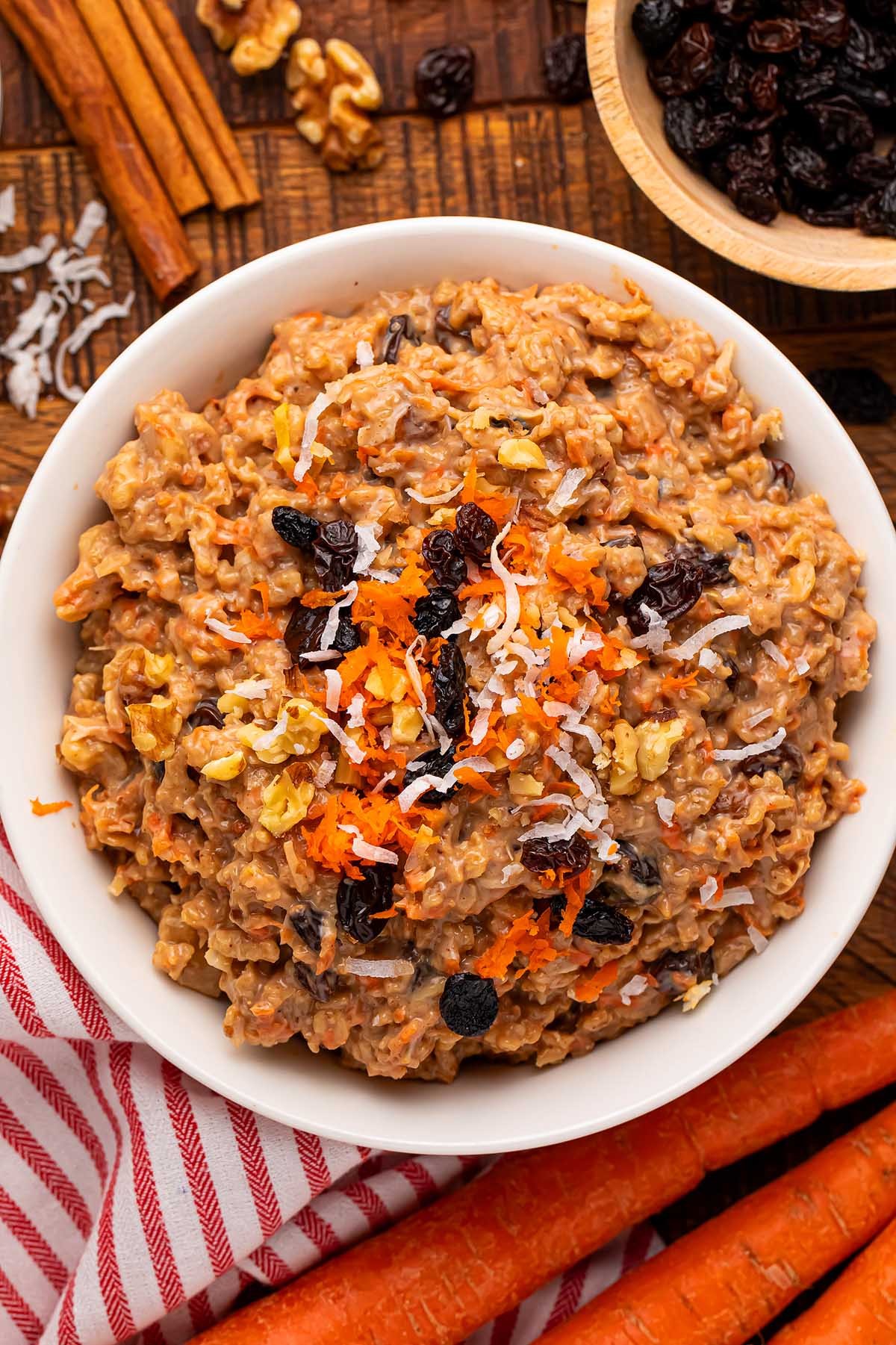 Carrot Cake Slow Cooker Oatmeal