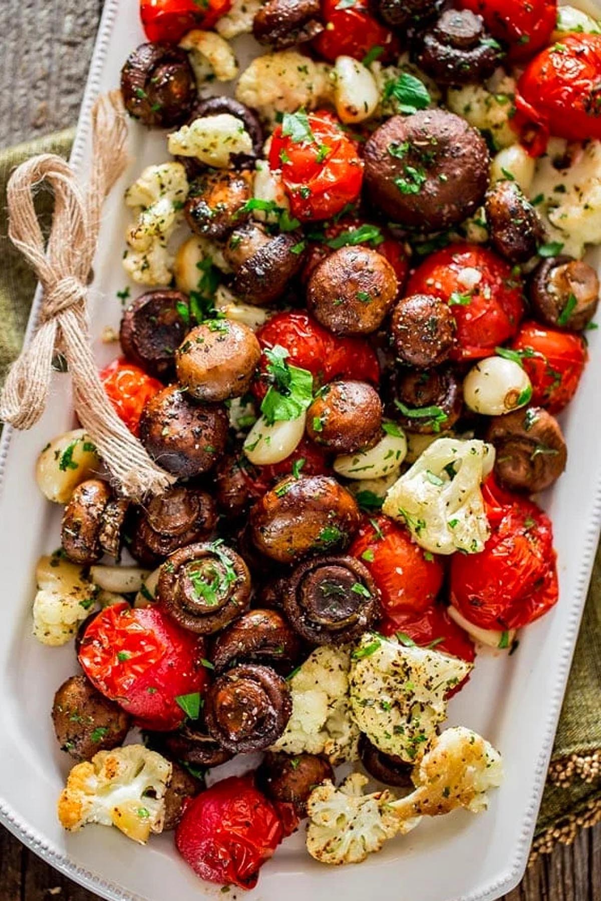 Italian Roasted Mushrooms and Veggies