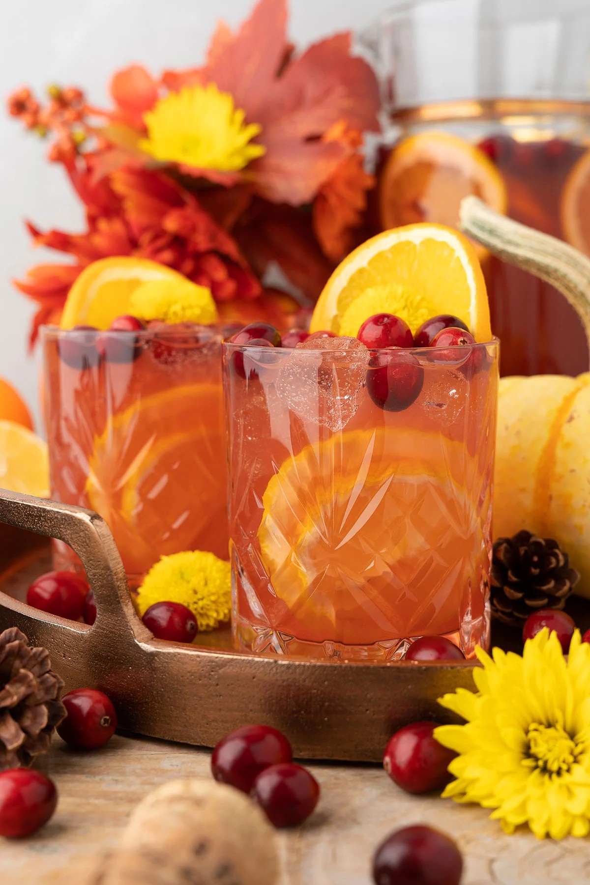 Cranberry Orange Prosecco Punch