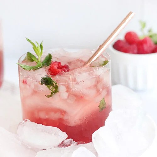 Raspberry Bourbon Smash Cocktail Recipe