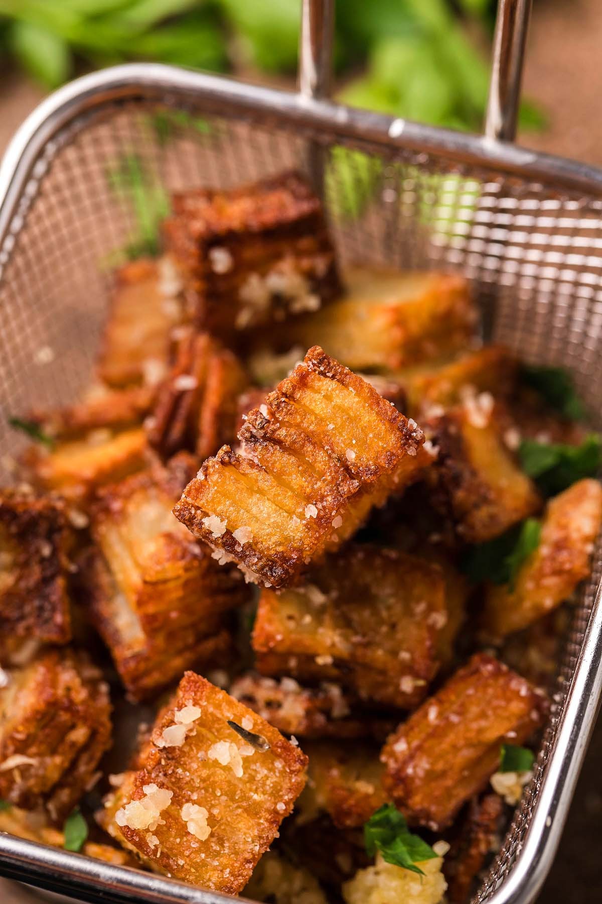 How to Store Fried Potato Stack Bites