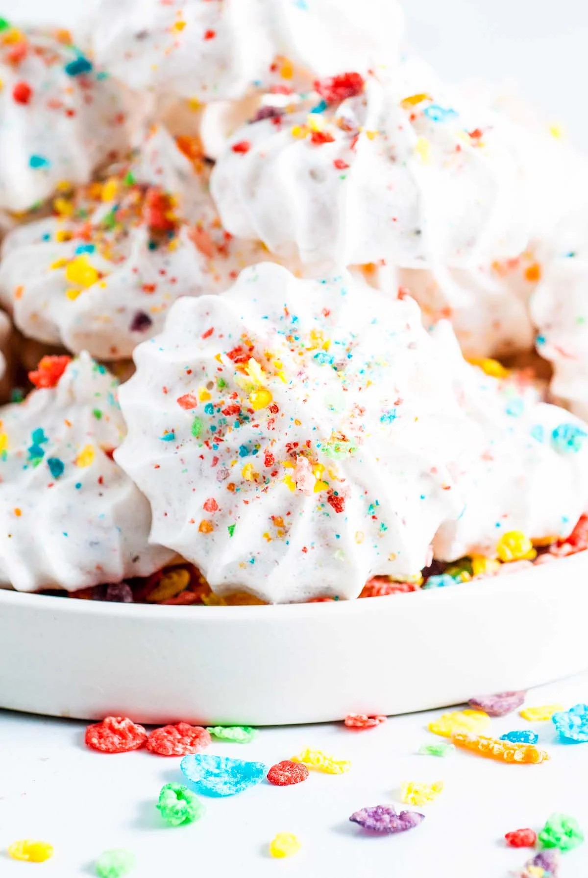 Meringues with Fruity Pebbles FAQs