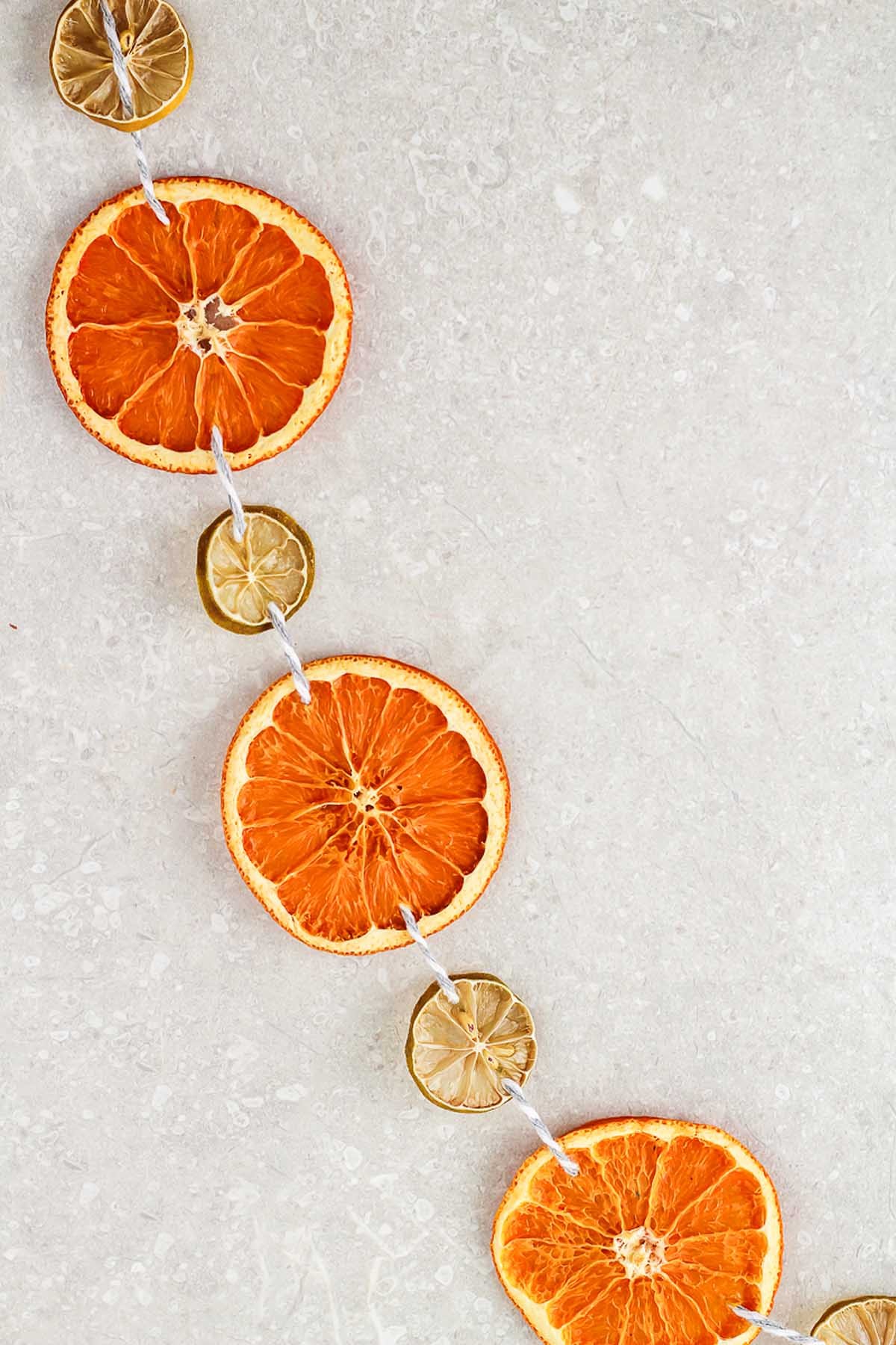 How to Display a Dried Orange Garland