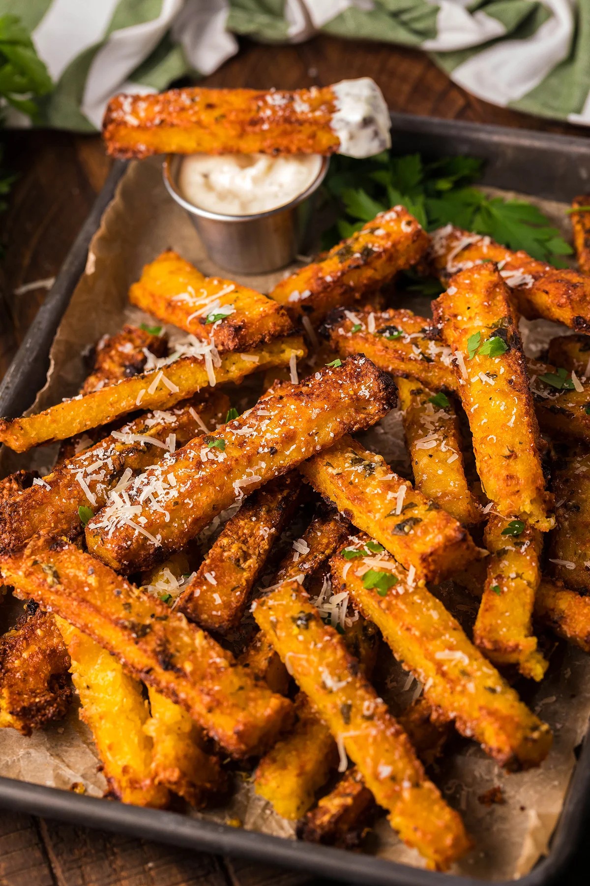 How to Make Crispy Baked Polenta Fries