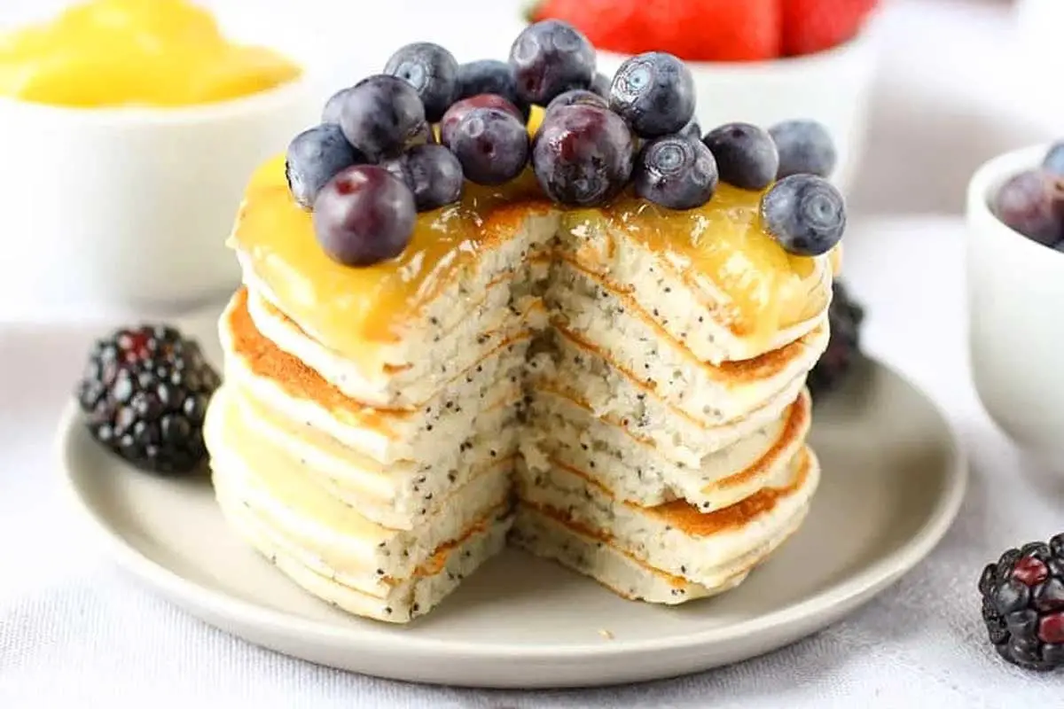 Lemon Poppy Seed Pancakes